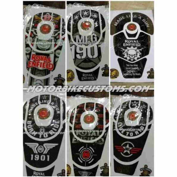 ALL Design Tank Pad Sticker For Royal Enfield Bullet
