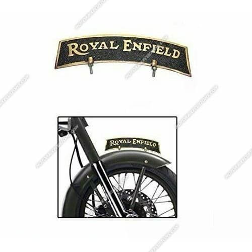 Brass Royal Enfield Front Mudguard Number Plate 