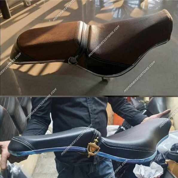 Flat Harley style seat for classic, standard, electra (4)