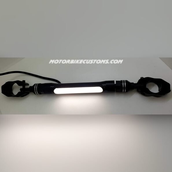 Adjustable Handlebar Rod With LED Light For Universal Motorbikes (3)