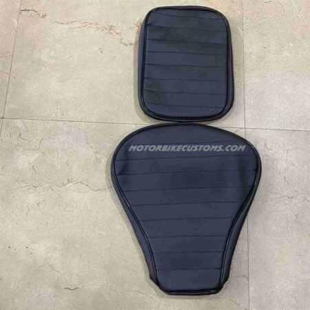 Full Black with Piping Border Seat Covers For Royal Enfieldal Enfield